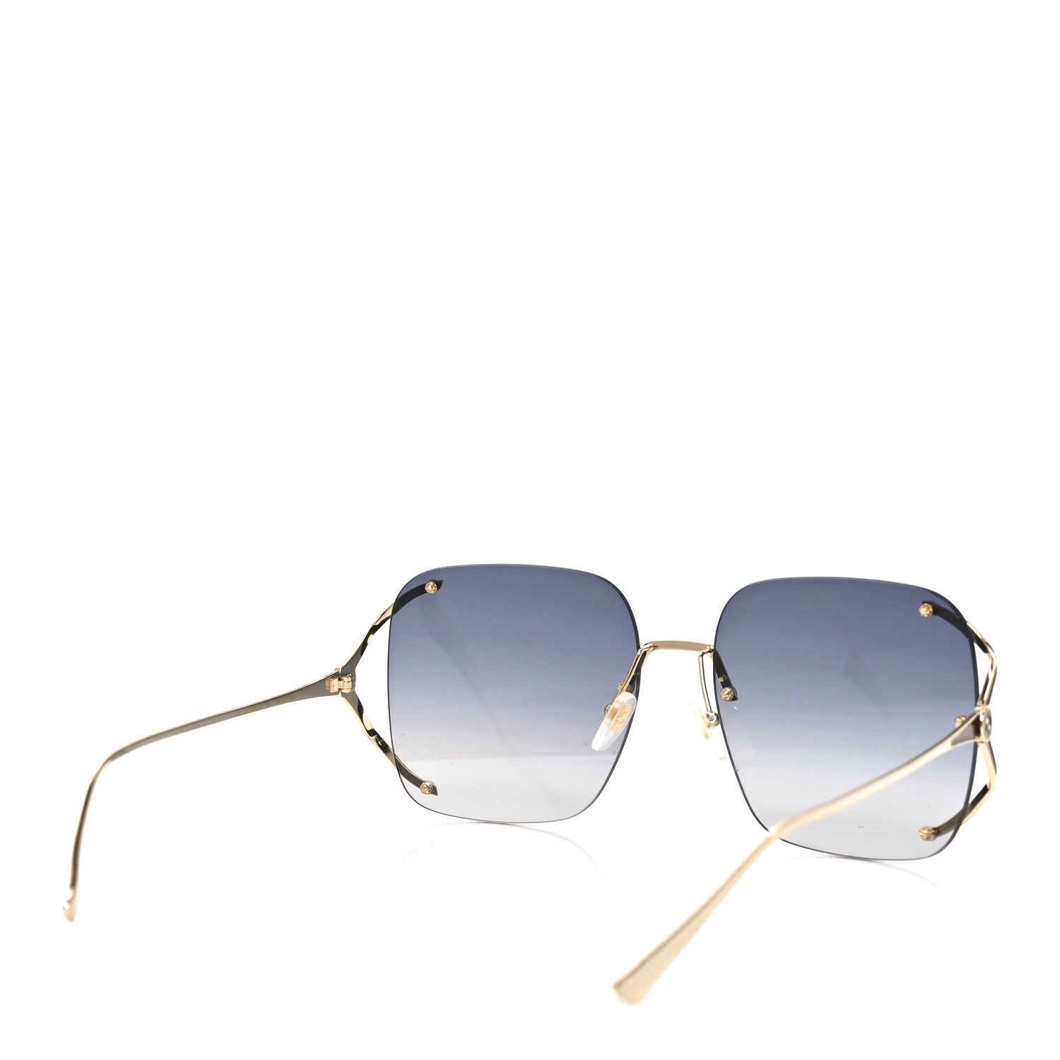 Gucci Oversized Sunglasses GG0646S Gold Black 4 of 8