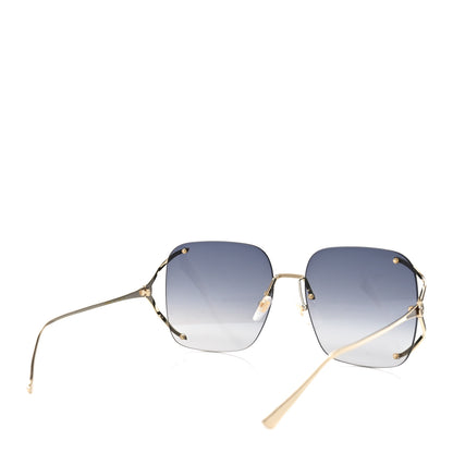 Gucci Oversized Sunglasses GG0646S Gold Black 4 of 8