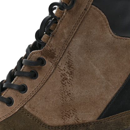 Louis Vuitton Suede Calfskin Monogram Laureate Platform Desert Boots 37 Taupe 10 of 11