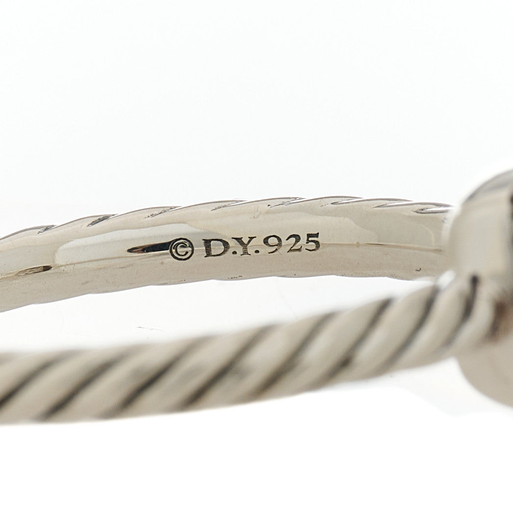 Sterling Silver Diamond 8mm Petite Pave Ring 52 6
