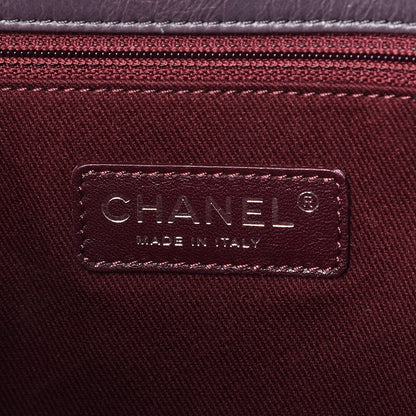 Chanel Calfskin Quilted Large CC Enchained Accordion Flap Grey 6 of 9