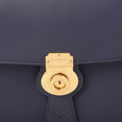 Burberry Trench Calfskin Medium DK88 Top Handle Bag Ink Blue 10 of 10