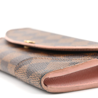 Louis Vuitton Damier Ebene Caissa Wallet Rose Ballerine 9 of 10