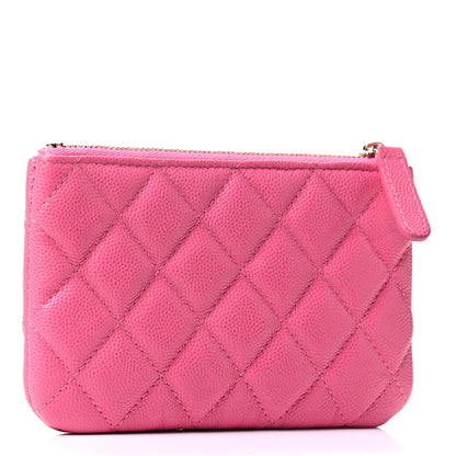 Chanel Caviar Quilted Small Cosmetic Case Pink 2 of 4