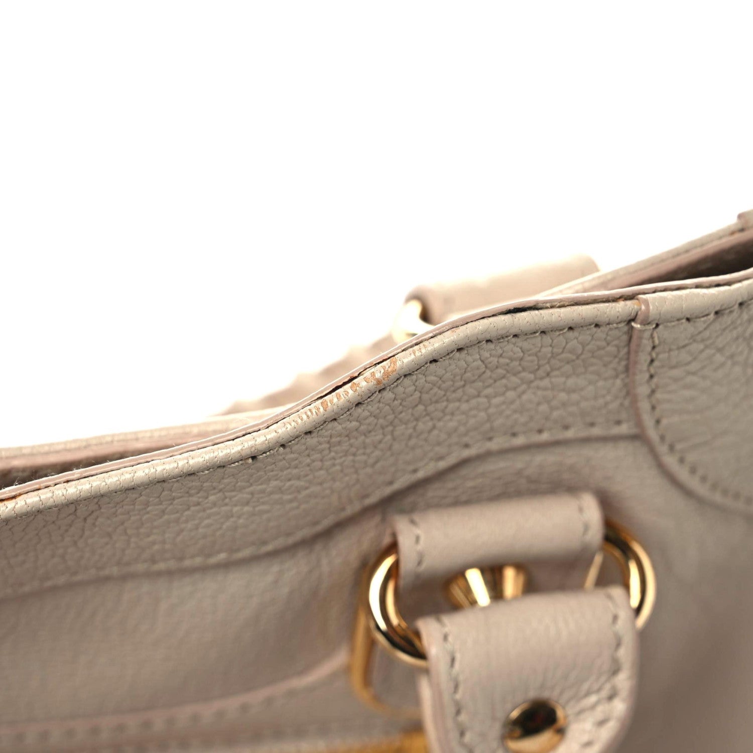 Balenciaga Chevre Gold Metallic Edge Hardware Velo Beige Praline 9 of 15