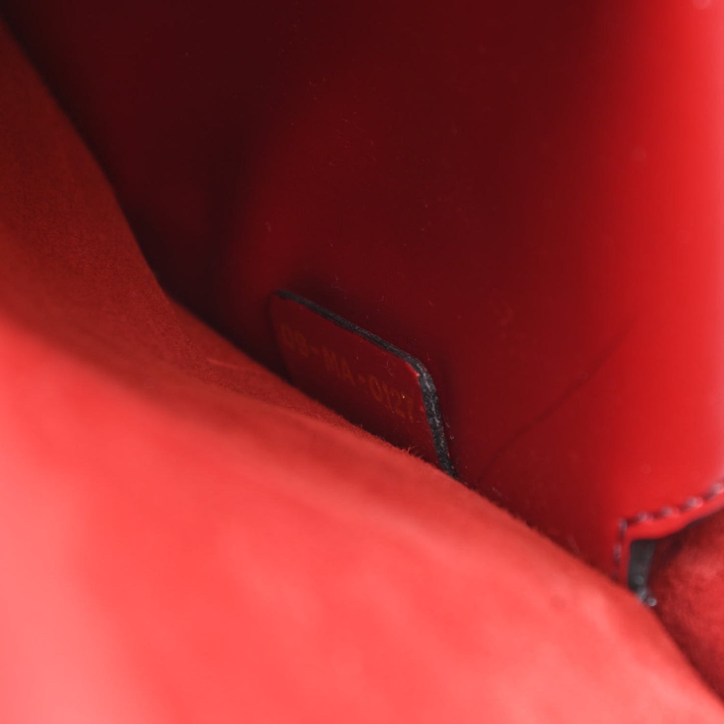 Calfskin J'Adior Chain Flap Bag Red