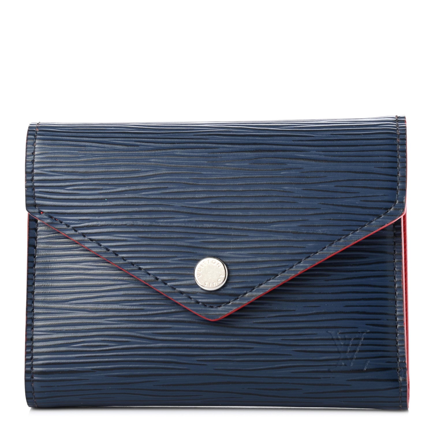 Louis Vuitton Epi Victorine Wallet Indigo Coquelicot 1 of 7