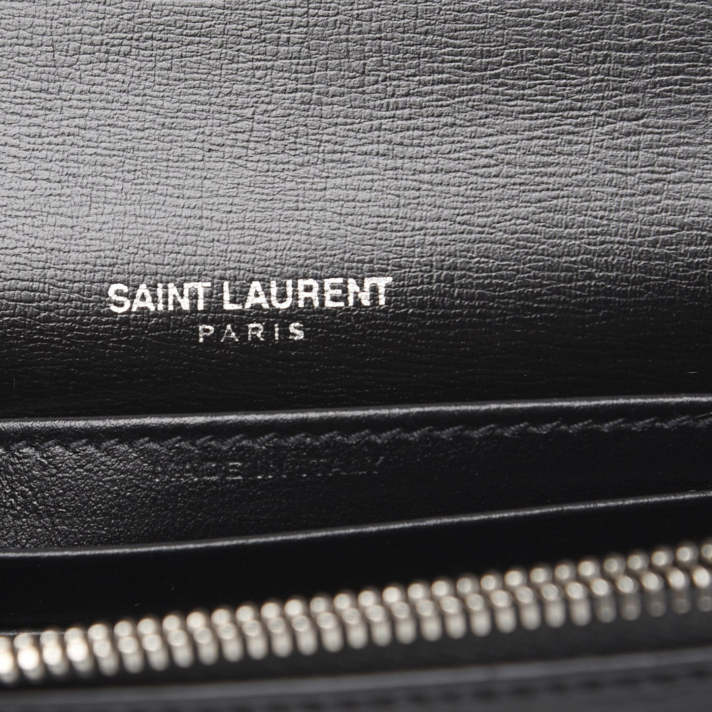 Calfskin Monogram Sunset Chain Wallet Black