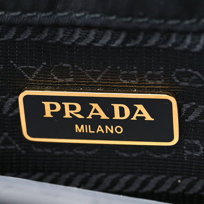 Prada Saffiano Tessuto Nylon Mini Bucket Crossbody Bag Black 6 of 8