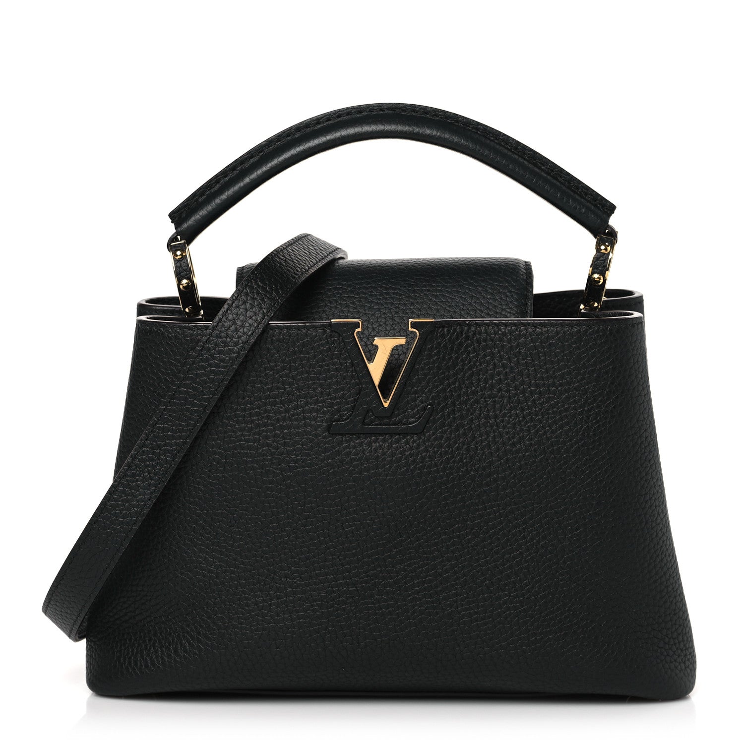 Louis Vuitton Taurillon Capucines BB Black 1 of 8