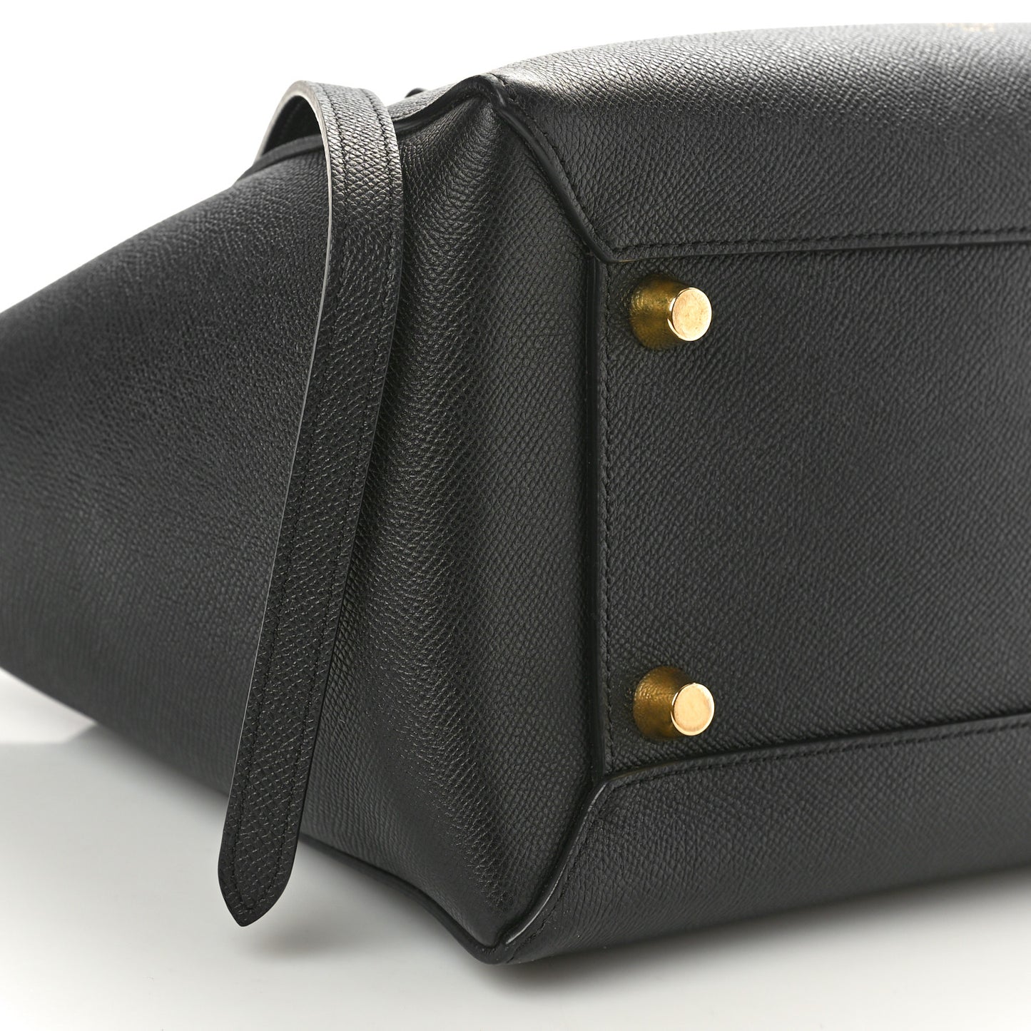 Grained Calfskin Mini Belt Bag Black