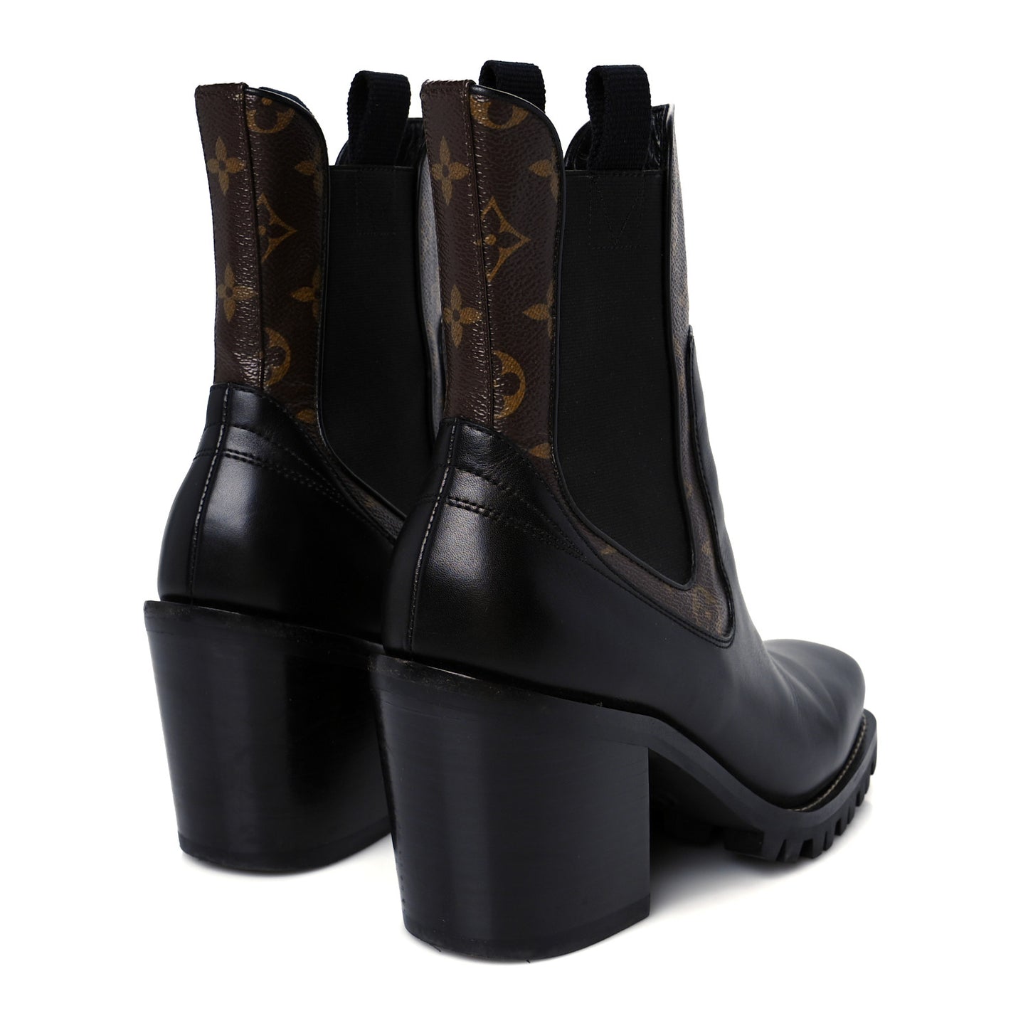 Patent Monogram Limitless Ankle Boots 41 Black