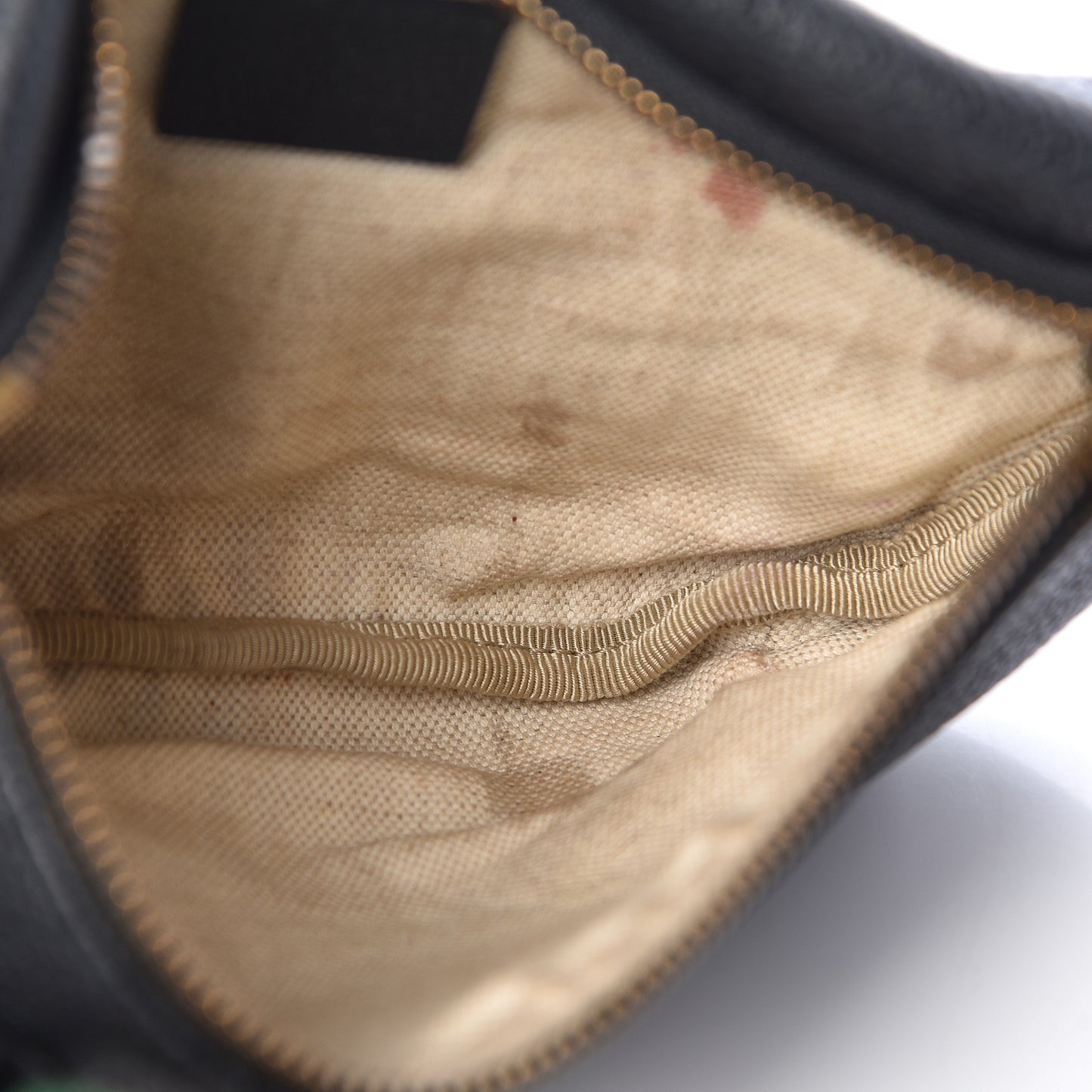 Grained Calfskin Small Logo Belt Bag Black