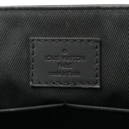 Louis Vuitton Calfskin Aerogram Takeoff Messenger Black 6 of 10