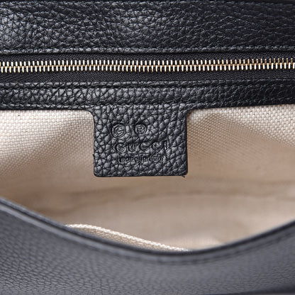 Gucci Pebbled Calfskin Medium Soho Flap Crossbody Black 6 of 10