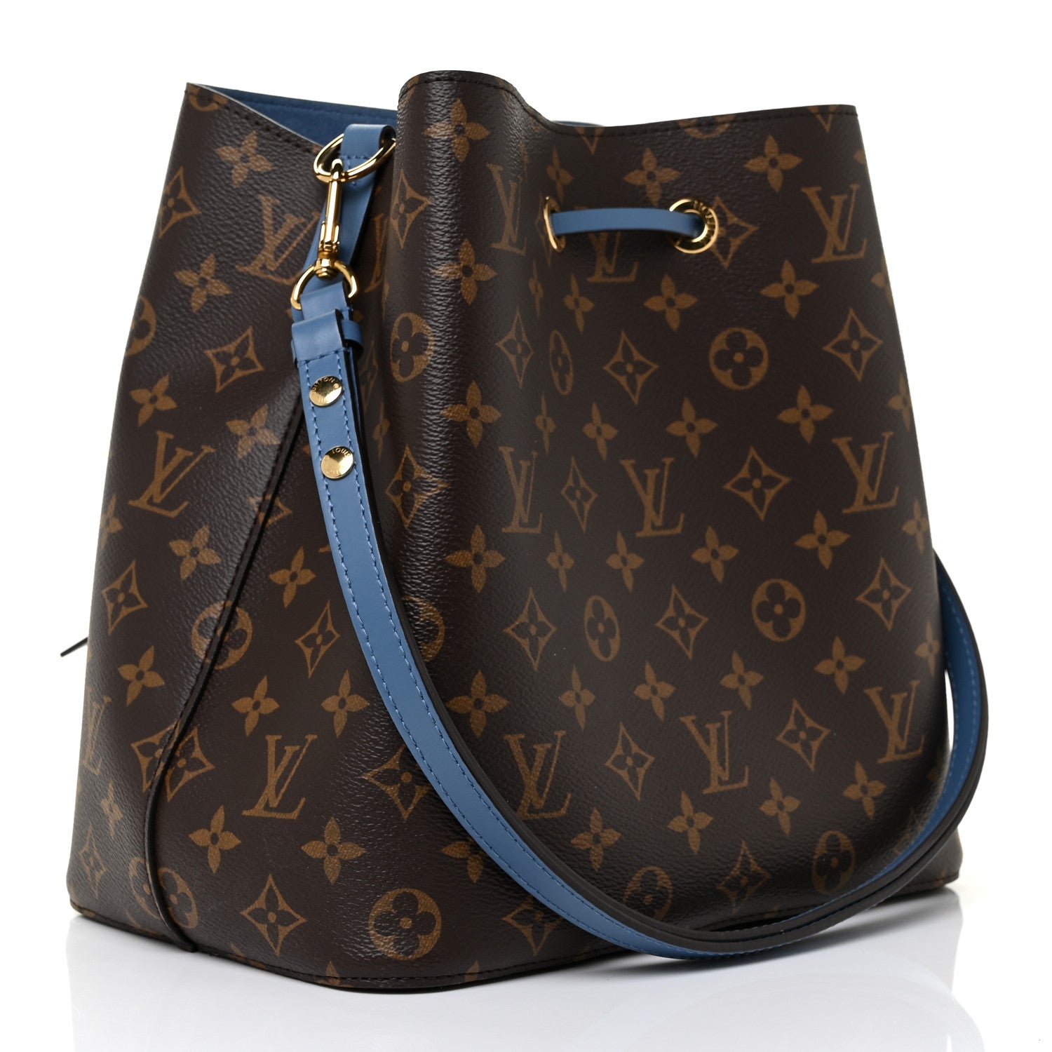 Louis Vuitton Monogram Neonoe MM Blue Jean 3 of 10