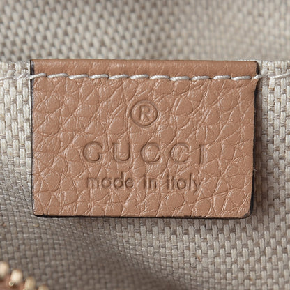 Gucci Pebbled Calfskin Small Soho Disco Bag Rose Beige 8 of 9