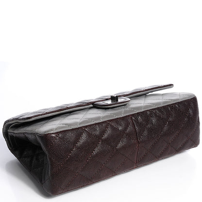 Chanel Caviar Washed Lambskin 2.55 Reissue 226 Flap Brown Grey 4 of 9