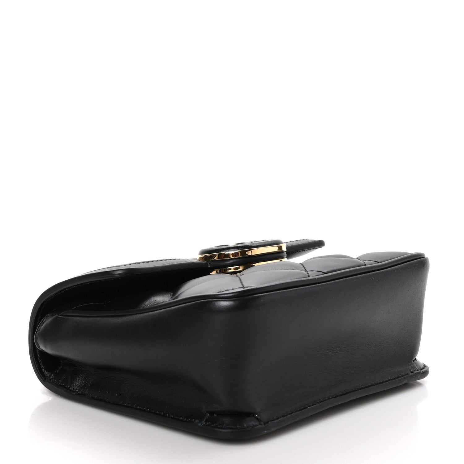 Gucci Calfskin Quilted Mini Deco Shoulder Bag Black 4 of 10