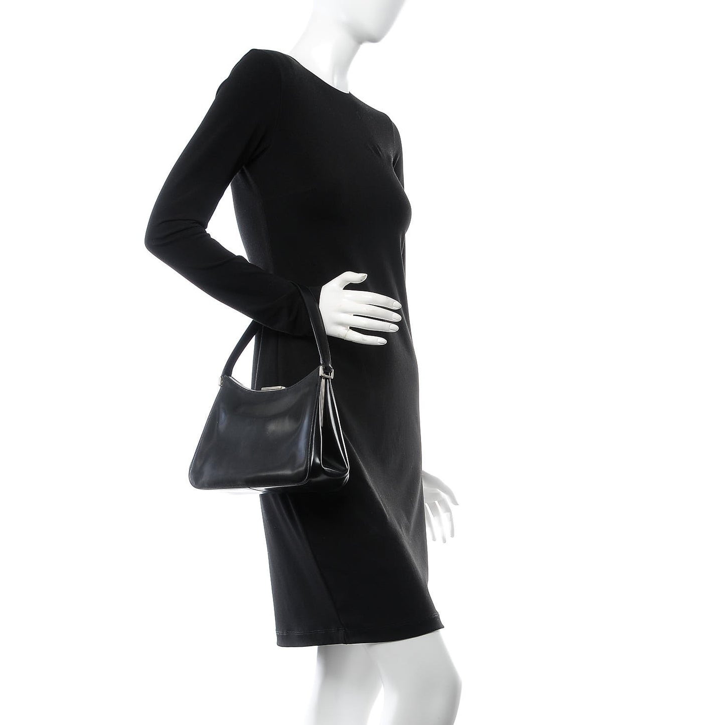Spazzolato Cern Shoulder Bag Black