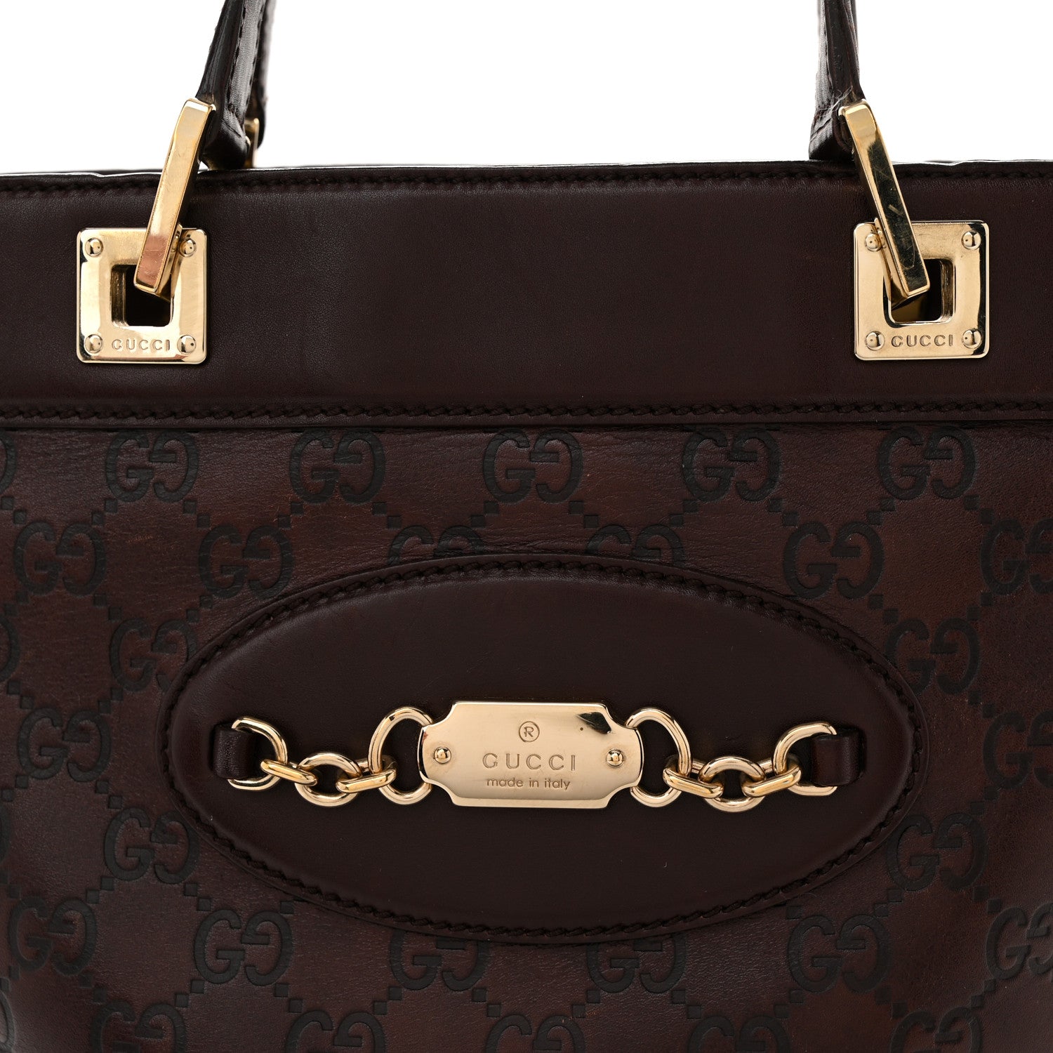 Gucci Guccissima Small Punch Tote Brown 8 of 11