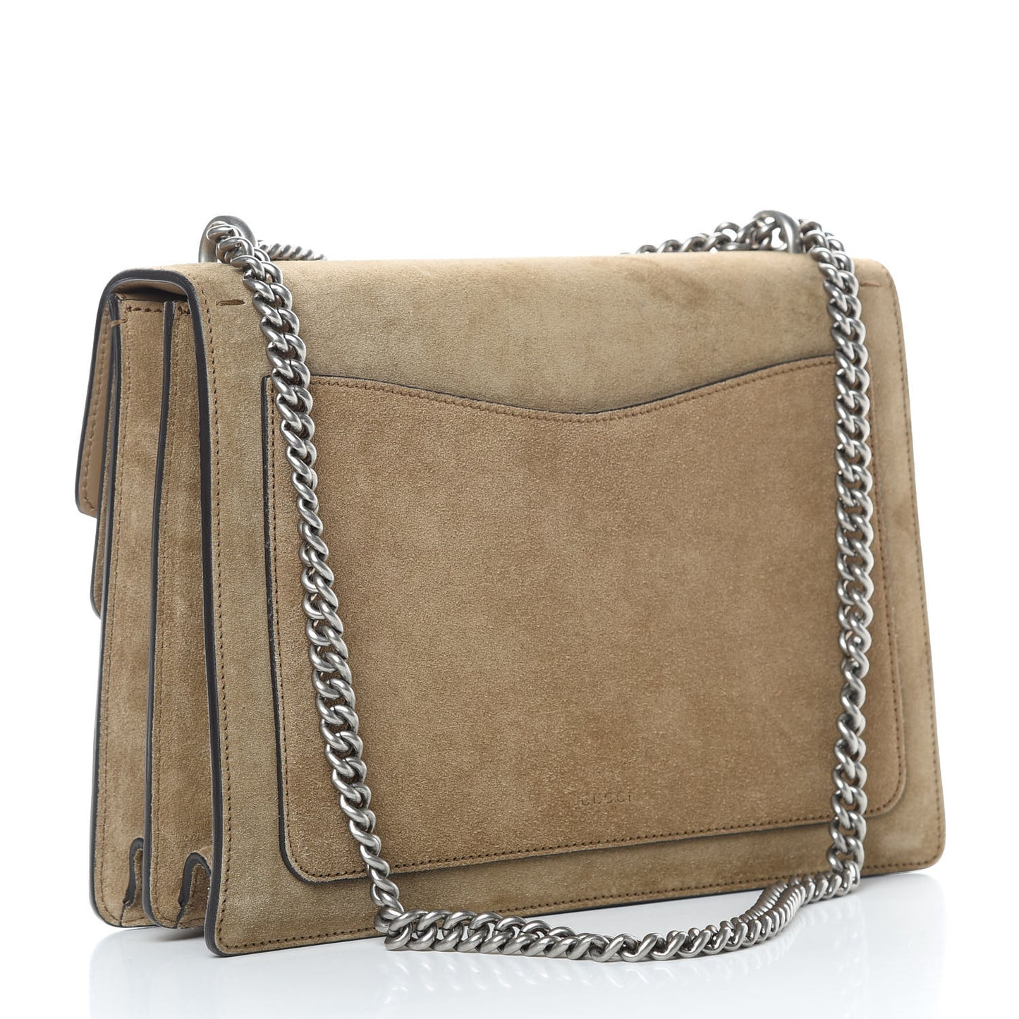 Suede Medium Dionysus Shoulder Bag Taupe