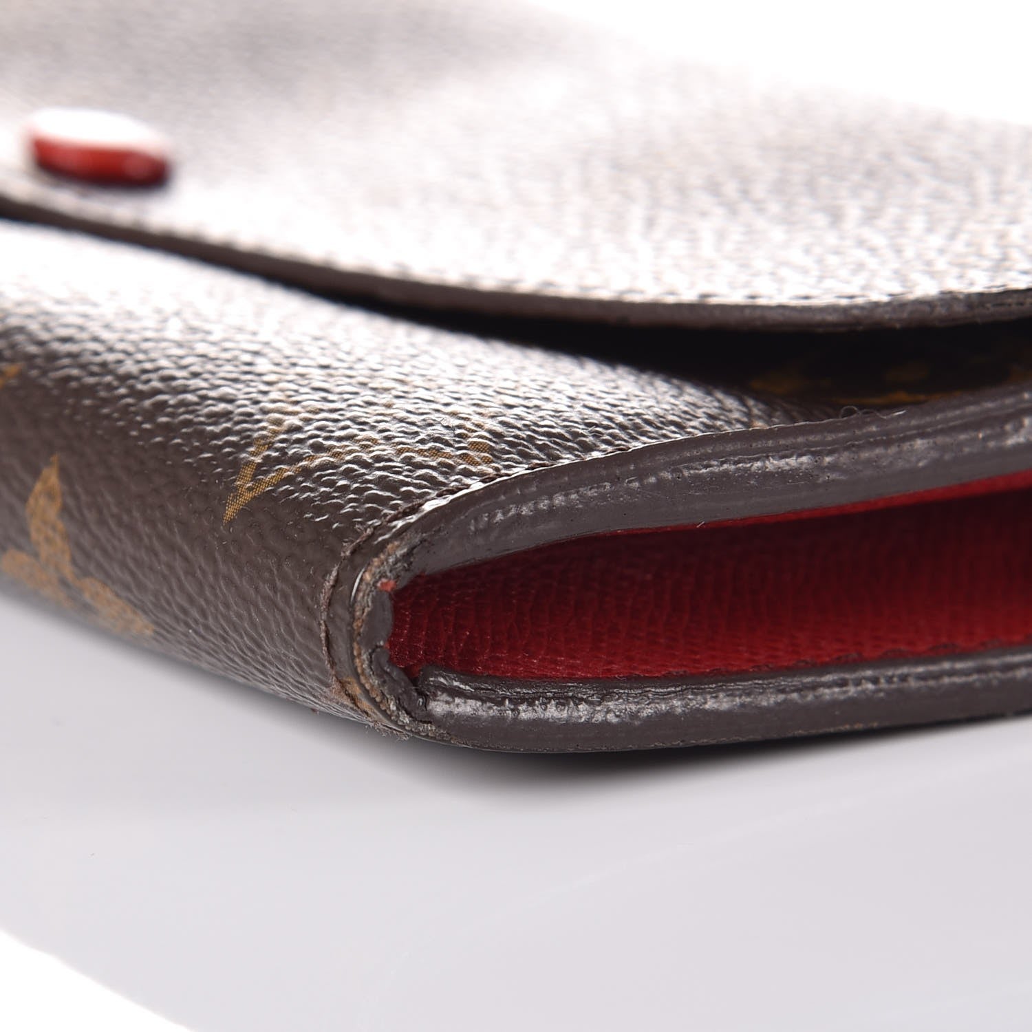 Louis Vuitton Monogram Emilie Wallet Red 9 of 12
