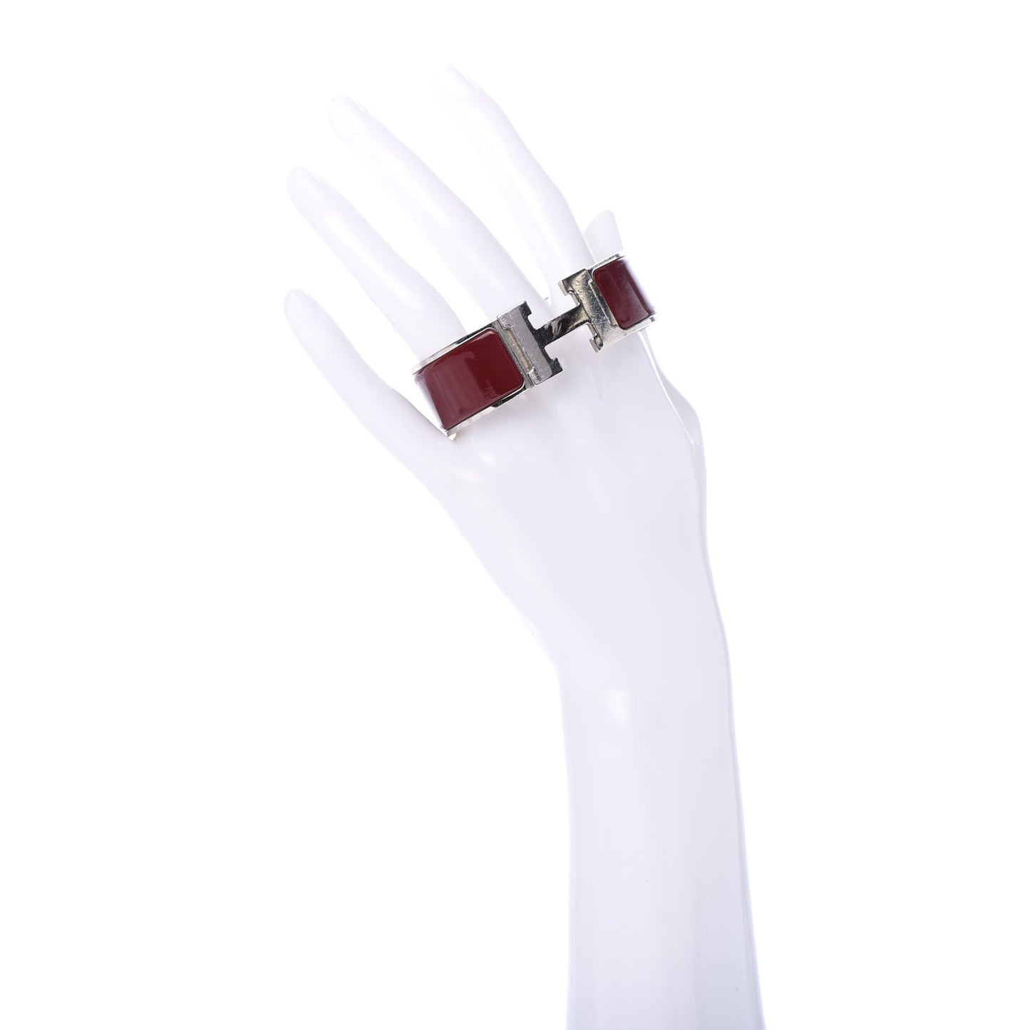 Enamel Wide Clic Clac H Bracelet PM Rouge H