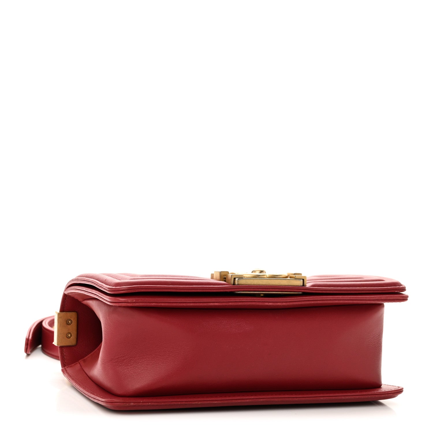 Chanel Lambskin Quilted Small Boy Flap Dark Red 4 of 10