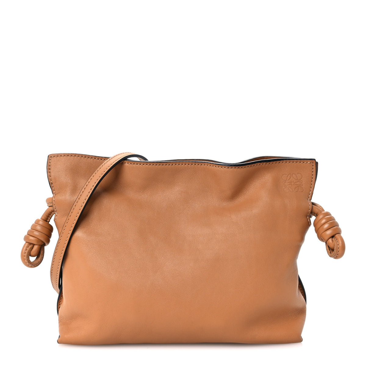 Loewe Calfskin Mini Flamenco Knot Clutch Warm Desert 1 of 11
