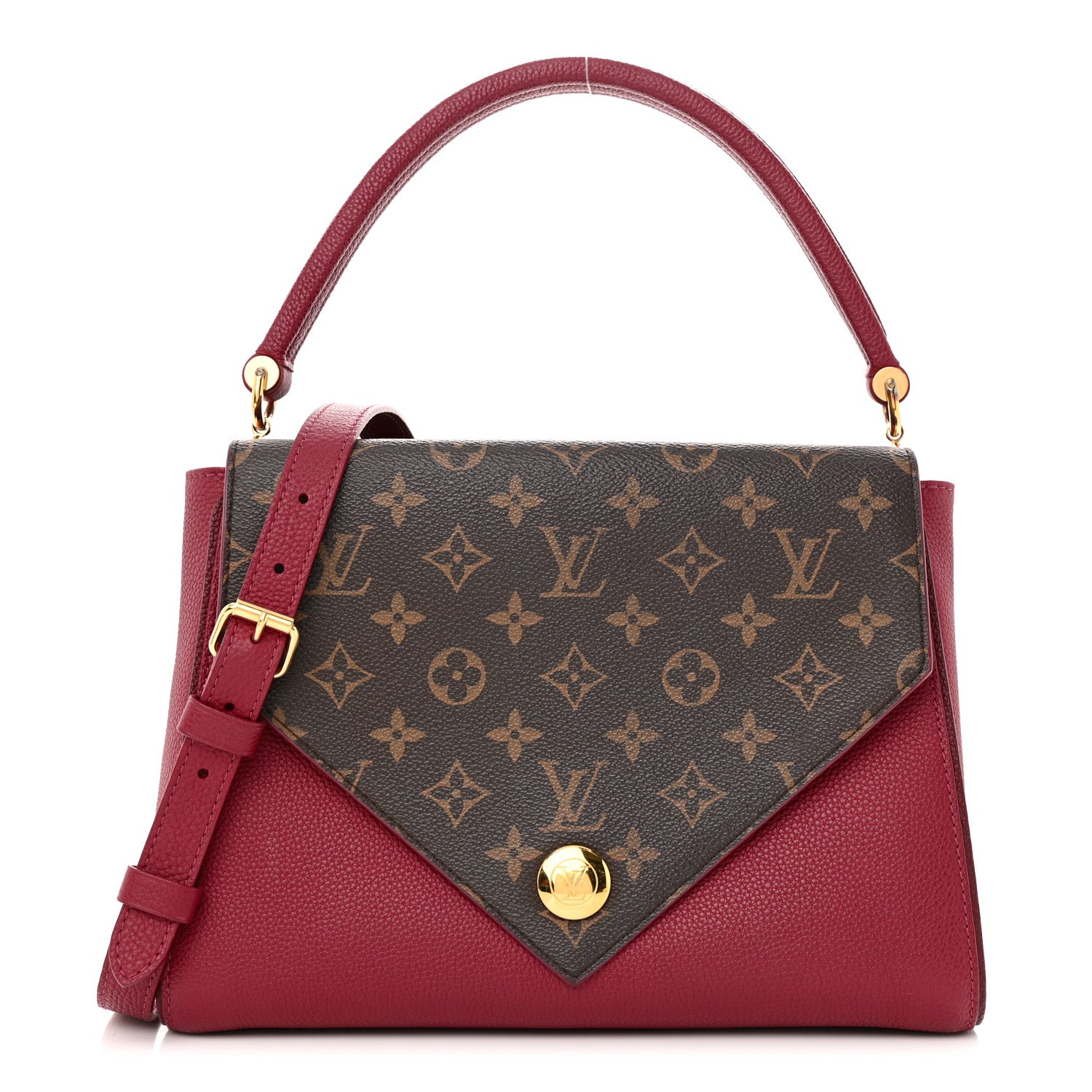 Louis Vuitton Grained Calfskin Monogram Double V Aurore 1 of 11