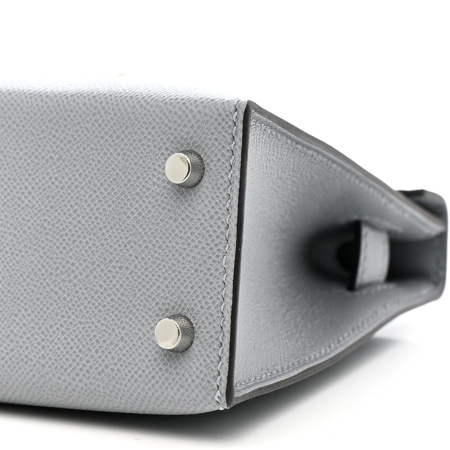 Madame Calfskin Mini Kelly Sellier 20 Gris Pantin