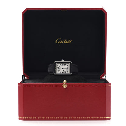Cartier Stainless Steel Calfskin 24mm Tank Solo Quartz Watch 6 of 6
