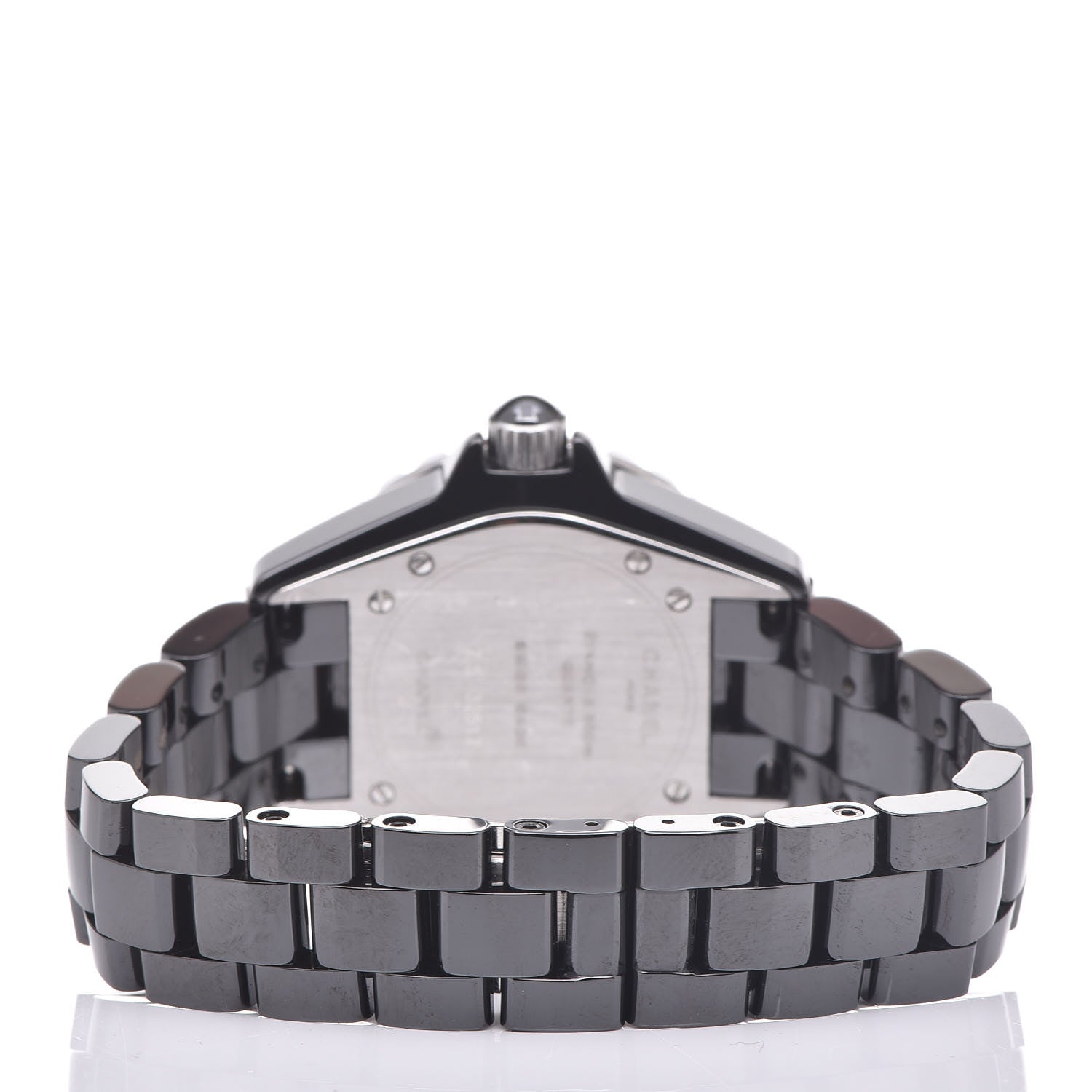 Chanel Stainless Steel Ceramic 33mm J12 Quartz Watch Black 4 of 7