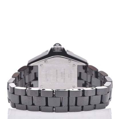 Chanel Stainless Steel Ceramic 33mm J12 Quartz Watch Black 4 of 7