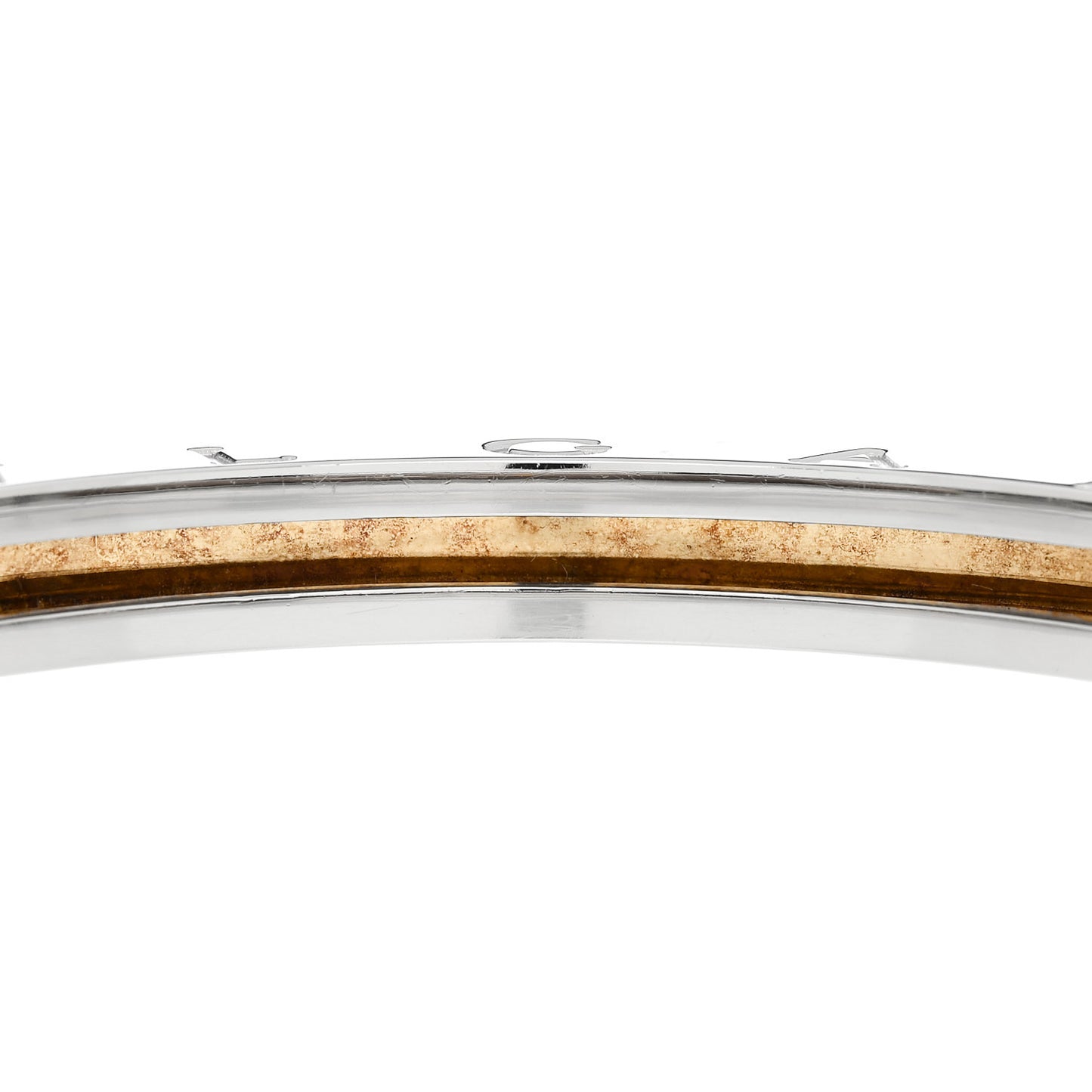 18K Yellow Gold Stainless Steel B.Zero1 Bangle Bracelet