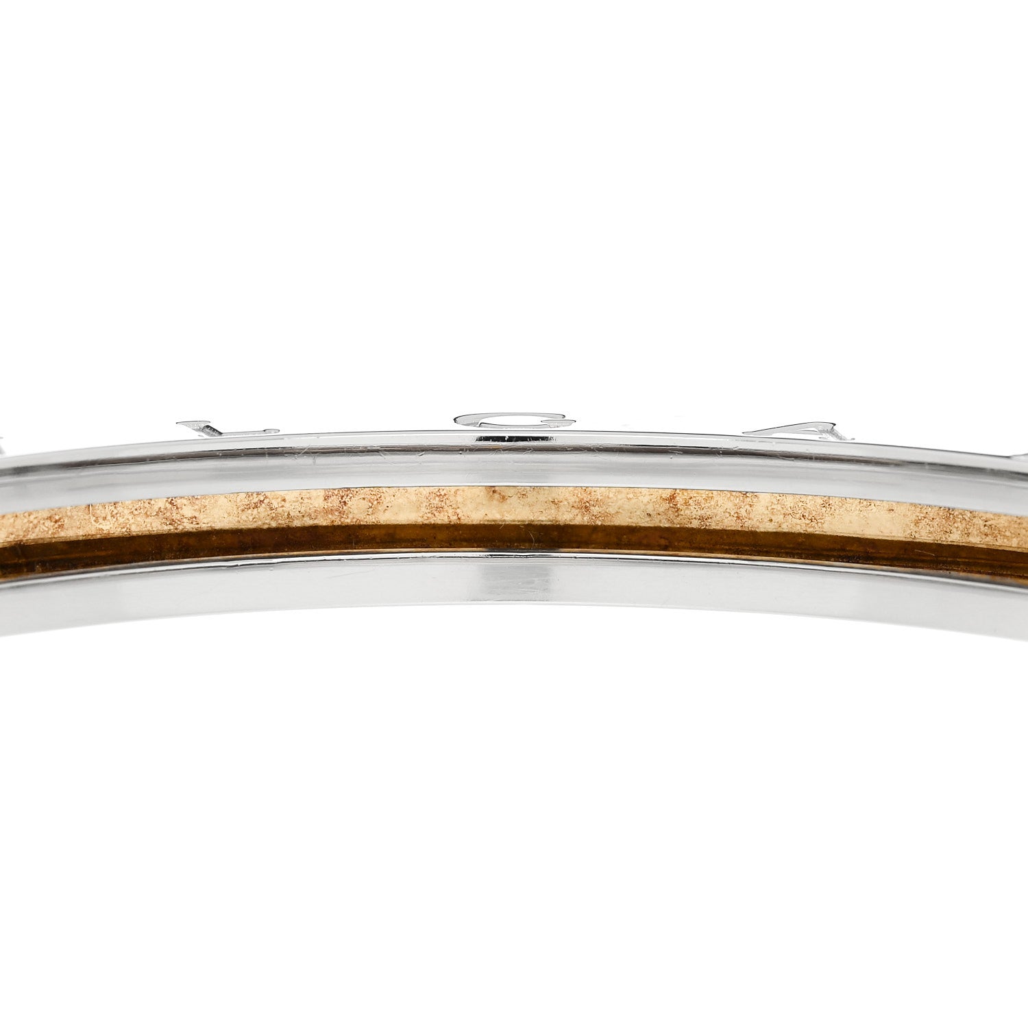 Bulgari 18K Yellow Gold Stainless Steel B.Zero1 Bangle Bracelet 5 of 5