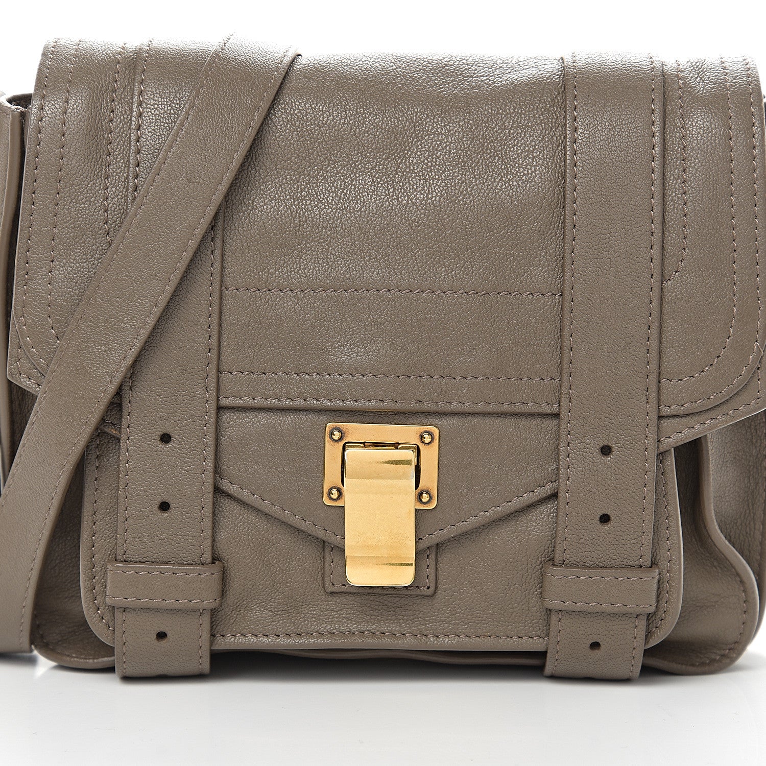 Proenza Schouler Lambskin PS1 Mini Pouch Messenger Smoke 12 of 12