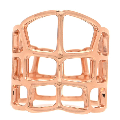 Hermes 18K Rose Gold GM Niloticus Ombre Ring 53 6.25 1 of 5
