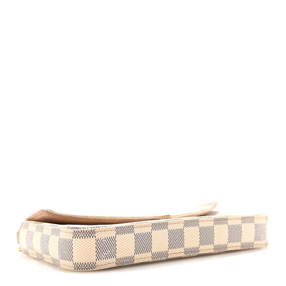 Louis Vuitton Damier Azur Pochette Felicie Chain Wallet Rose Ballerine 5 of 11