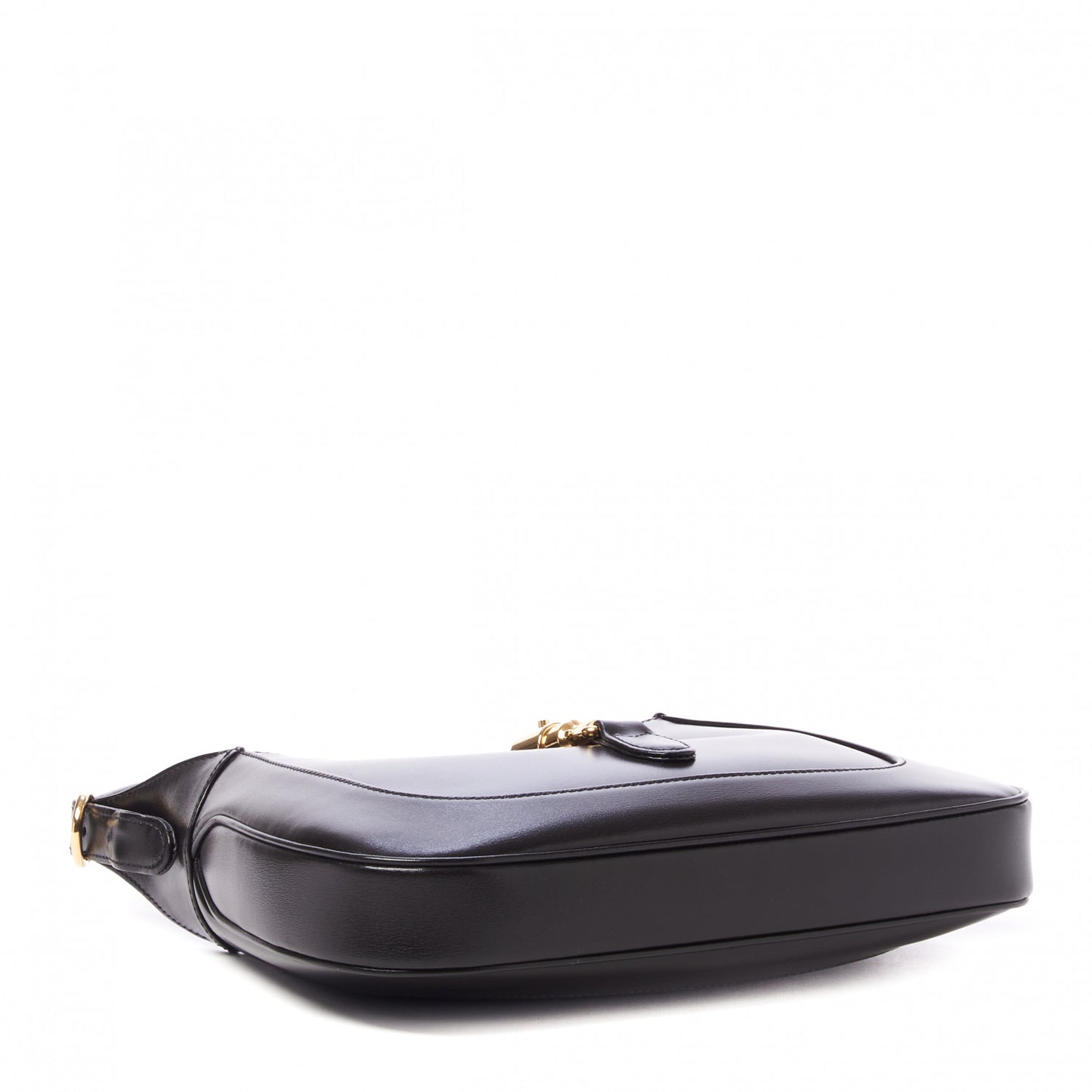 Boarded Dyana Lux Calfskin Small Jackie 1961 Hobo Black