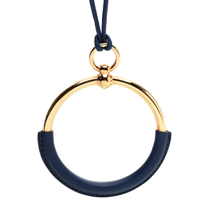 Hermes Swift Grand Loop Pendant Necklace Bleu Saphir 4 of 5