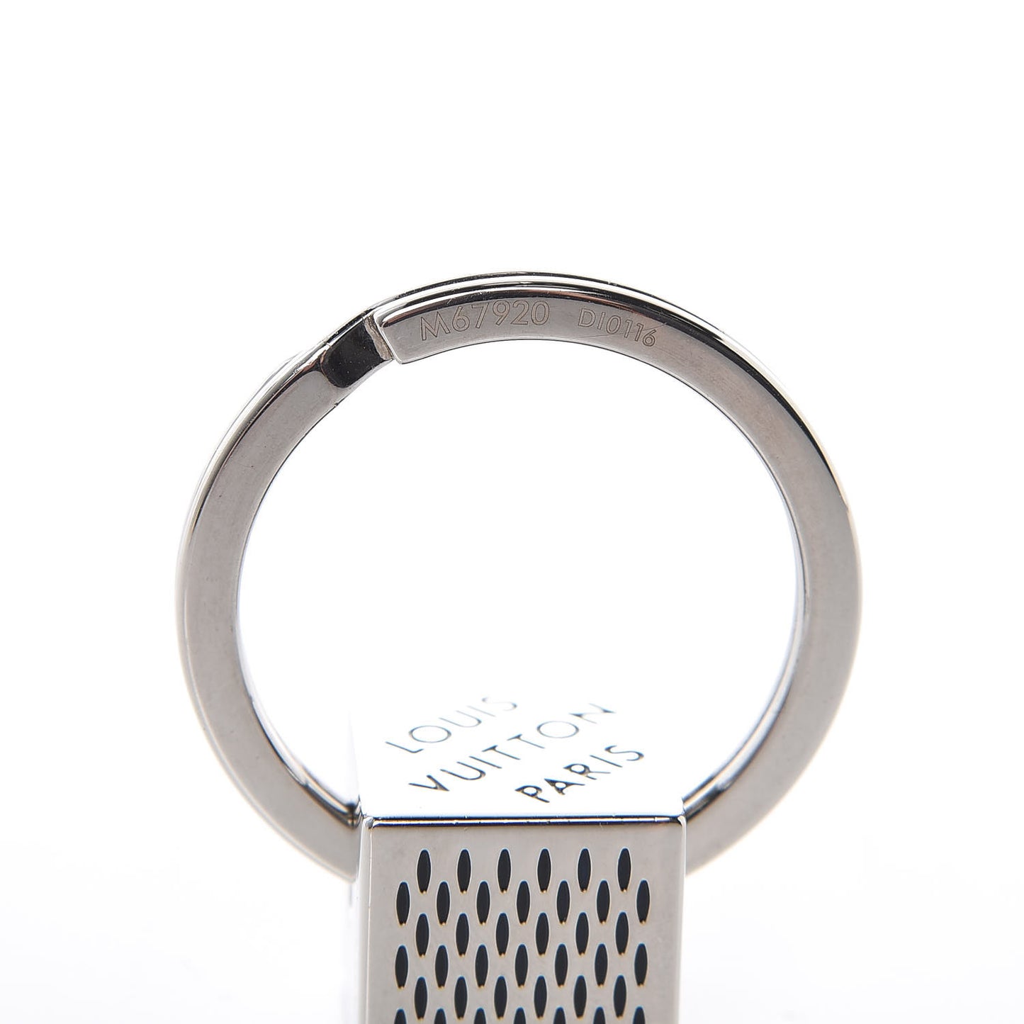 Damier Cube Key Holder Silver
