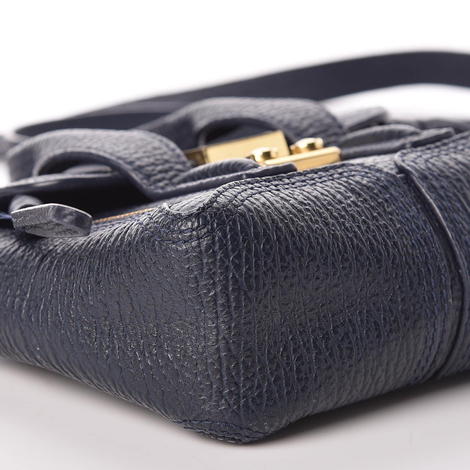 3.1 Phillip Lim 3.1 Textured Calfskin Nano Pashli Satchel Ink 8 of 10