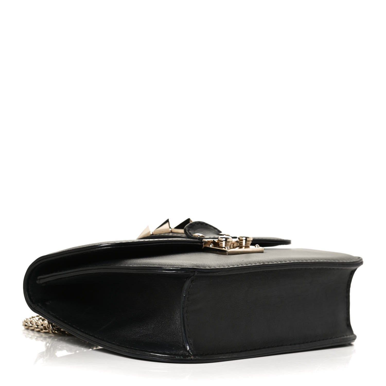 Valentino Garavani Vitello Small Glam Lock Rockstud Flap Black 4 of 10