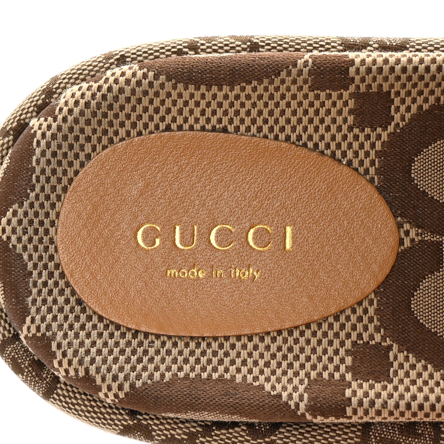 Gucci Monogram Maxi GG Angelina Platform 55mm Slide Sandals 39.5 Camel Ebony 8 of 10