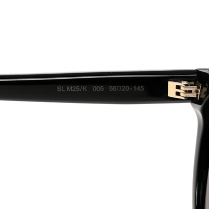 Saint Laurent Acetate Round Sunglasses SLM25K Black Black 5 of 7