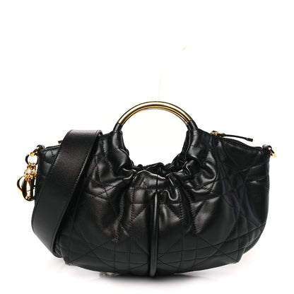 Christian Dior Calfskin Macrocannage Walk In Dior Hobo Black 1 of 10
