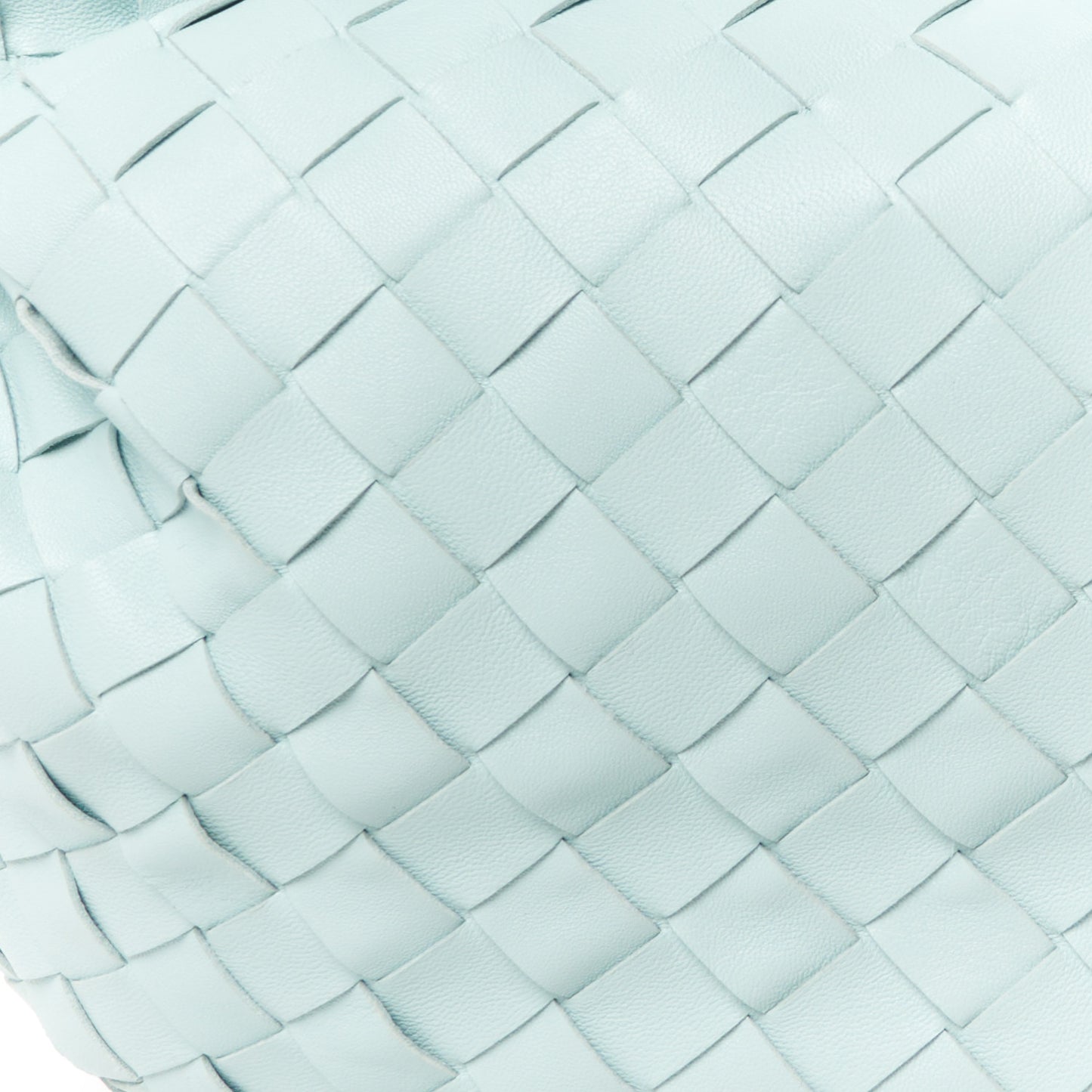 Nappa Intrecciato Teen Jodie Hobo Teal Washed