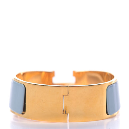 Hermes Enamel Clic Clac H Wide Bracelet PM Aigue Marine 6 of 9